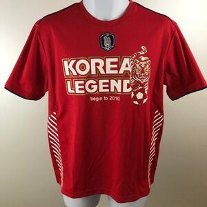 KFA Korea Football Association Soccer Jersey Red Tiger Graphic‎ Men Large US 95